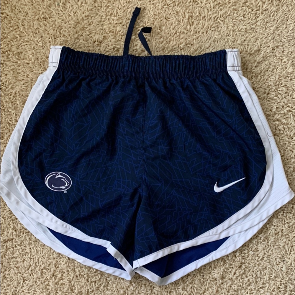 Nike Penn State Women's Navy and White Athletic running Shorts women’s SZ XS - Picture 1 of 7